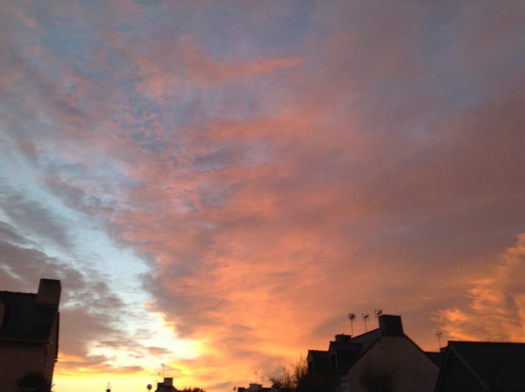 Coucher de soleil sur le Pouldu 