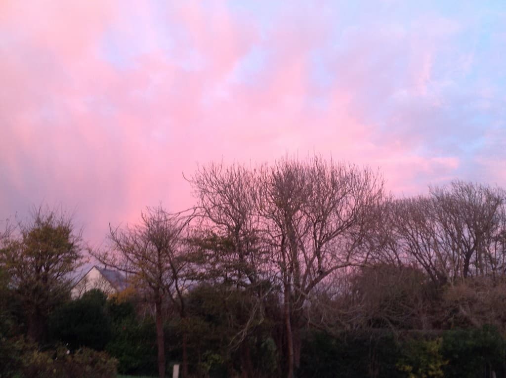 Évolution du coucher de soleil 