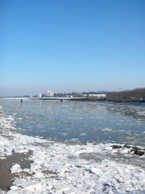 Embacle sur la Loire