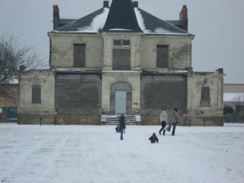 Neige à Rezé parc de praud et son quartier