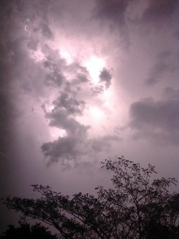 Jour la nuit : orage à 0h15