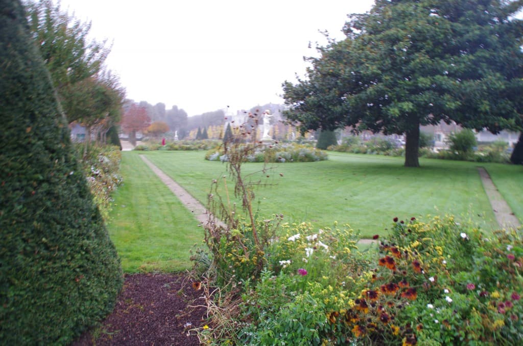 Le jardin du Mail ce matin
