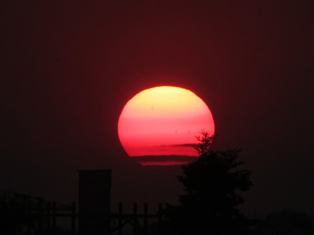 Soleil couchant à REZE