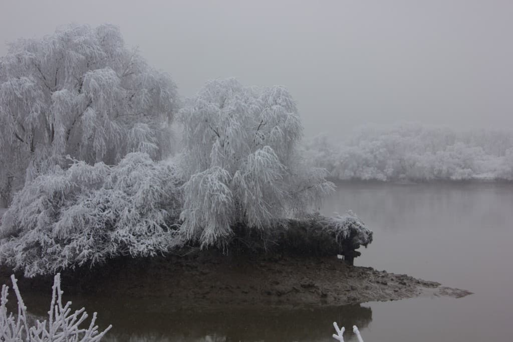 Basse Indre sous la neige