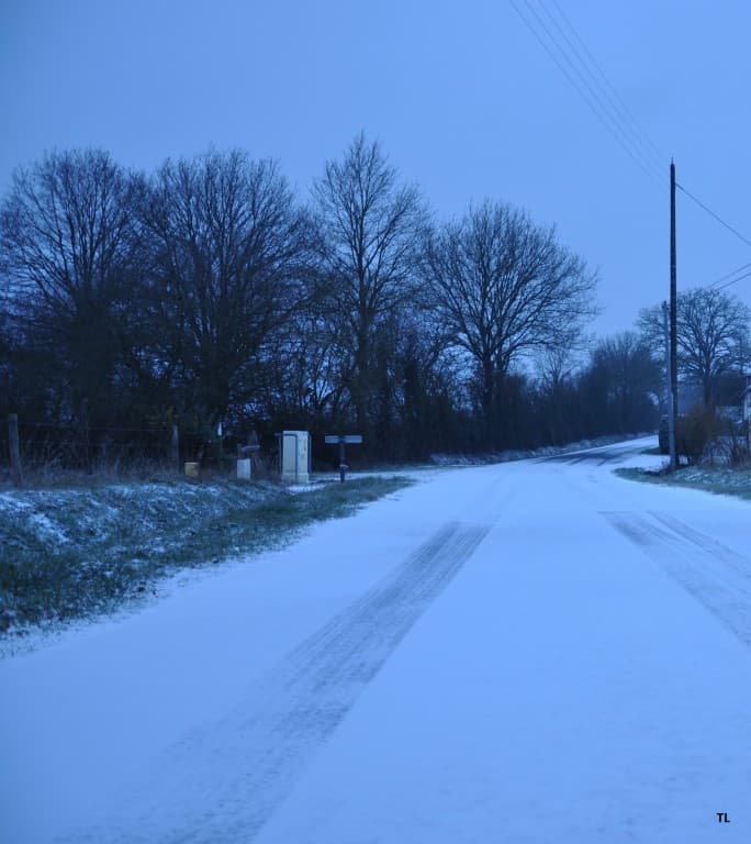 1 cm de neige