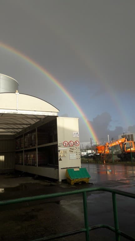 Double arc-en-ciel à Nantes