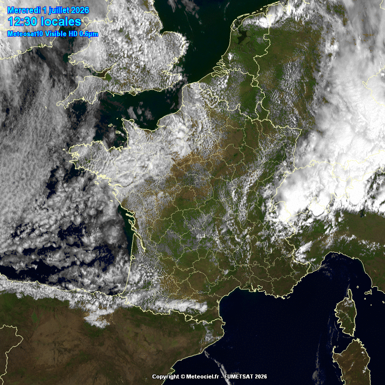 Image d'illustration pour Suivi des nuages en France
