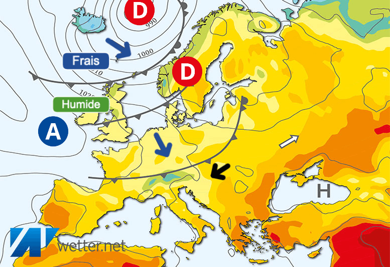 Carte de prévisions d'europe du Lundi 3 juin 2024
