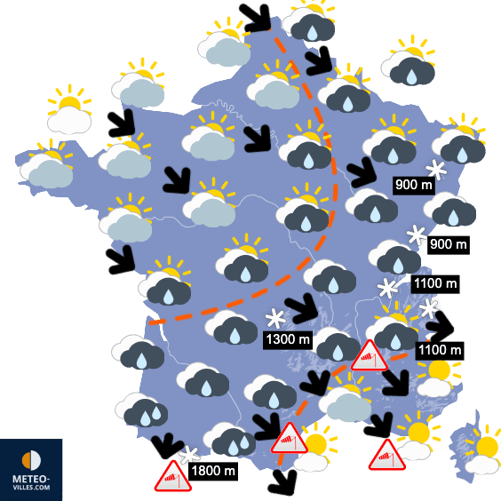 Fraîcheur et humidité jusqu'à jeudi