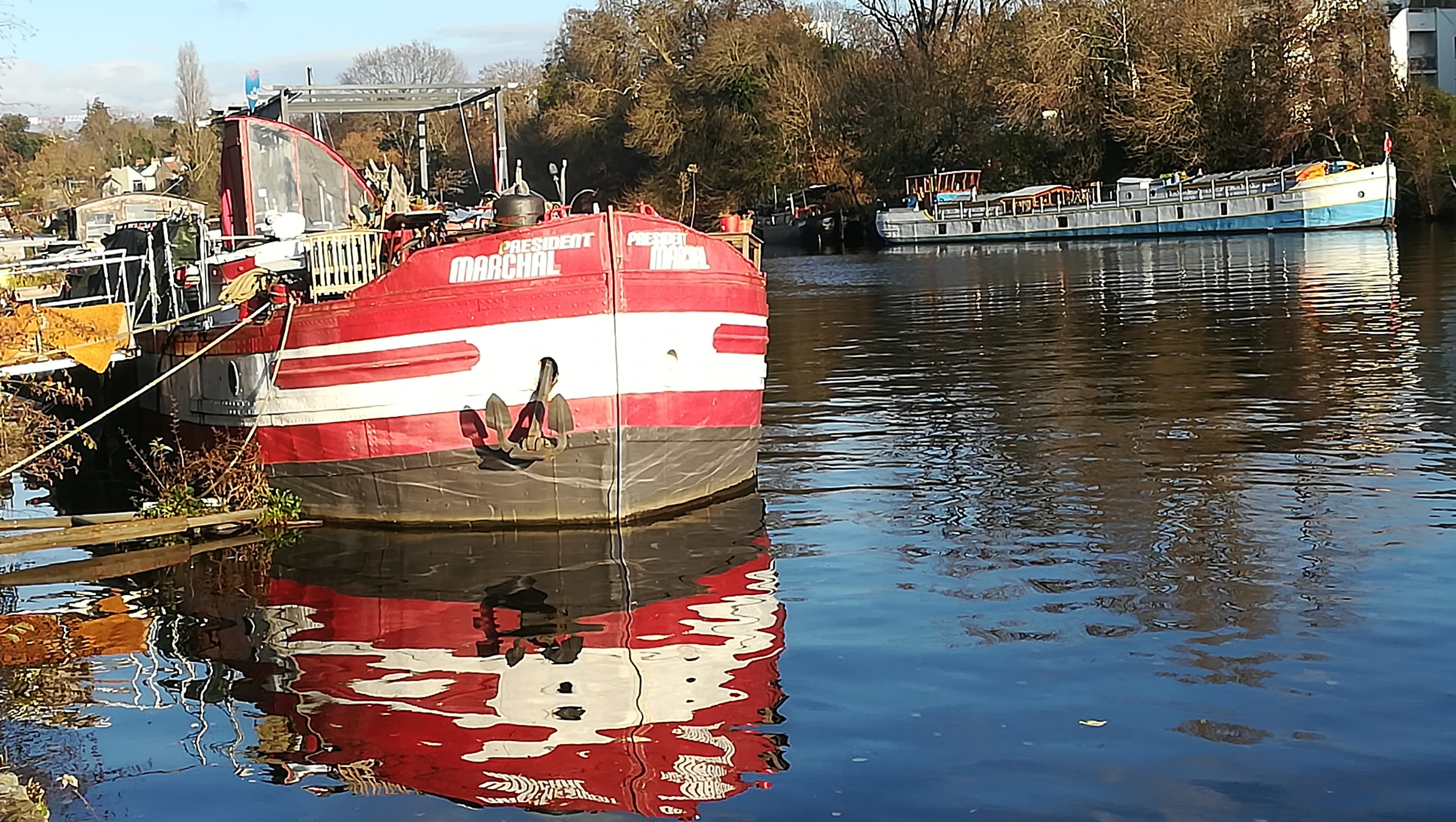 péniche sur l'Erdre