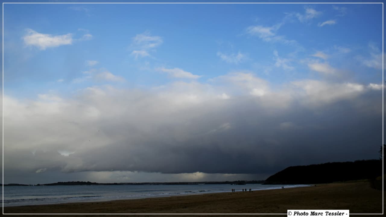 quelques degrés seulement sur la plage