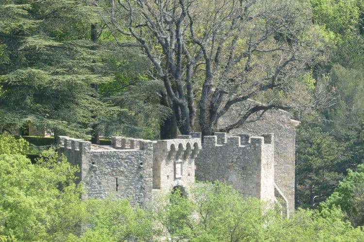 créneaux du château de Vauvenargues
