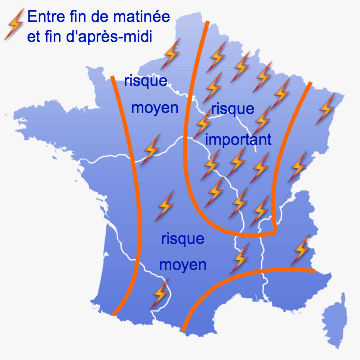 risque d'orages