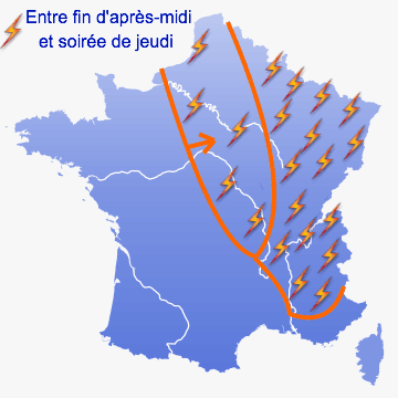 Image d'illustration pour Alerte aux orages pour jeudi 21 juin 2012