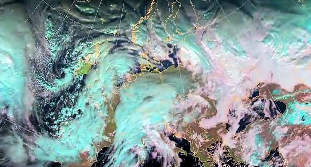 Image d'illustration pour Animation satellite de janvier 2014 en Europe