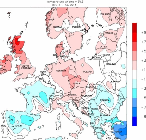 Image d'illustration pour Bilan météo hebdomadaire en Europe
