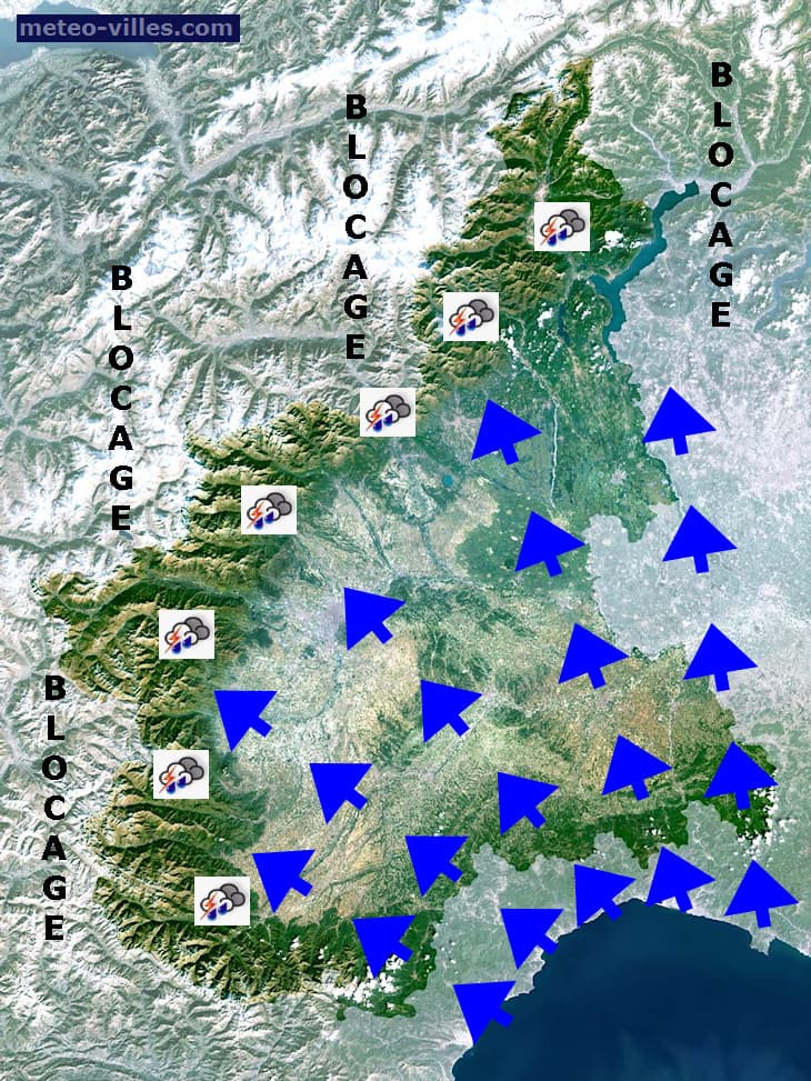Image d'illustration pour Jusqu'à 300 mm cumulés sur le Nord de l'Italie ces derniers jours