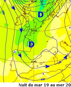 Image d'illustration pour Vers un temps durablement humide et froid - risque de neige