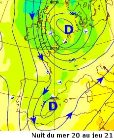 Image d'illustration pour Vers un temps durablement humide et froid - risque de neige