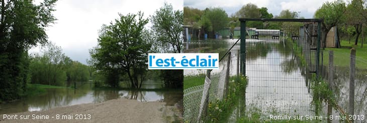 Image d'illustration pour Crue de la Seine à Troyes : Dernier tronçon en vigilance orange