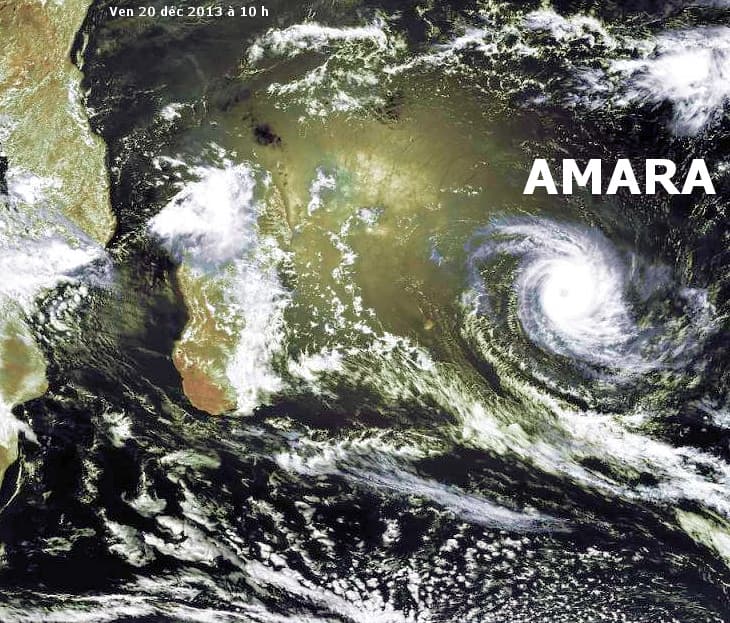 Image d'illustration pour Cyclone tropical intense Amara - Océan Indien - Ile Rodrigues