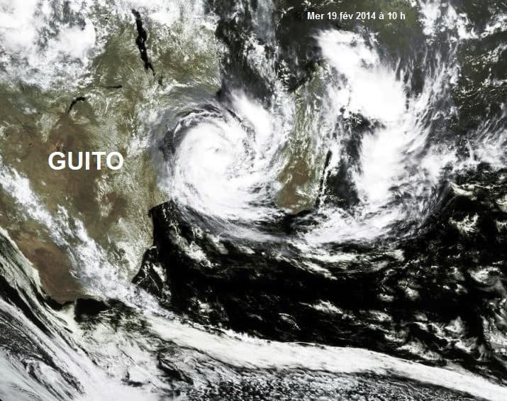 Image d'illustration pour Cyclone Guito (Canal du Mozambique - Océan Indien)