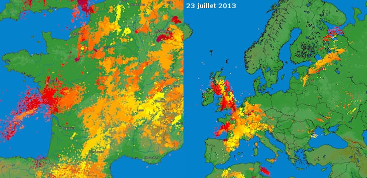 Image d'illustration pour Orages en Poitou Charentes - Centre - Bourgogne