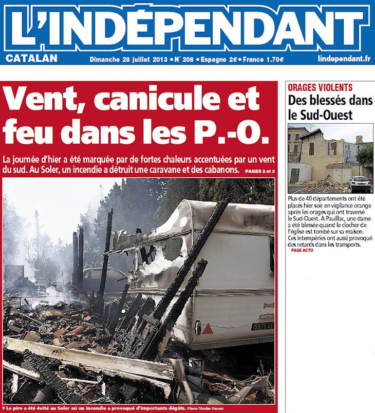 Image d'illustration pour Incendies en Languedoc Roussillon et sur les Baléares