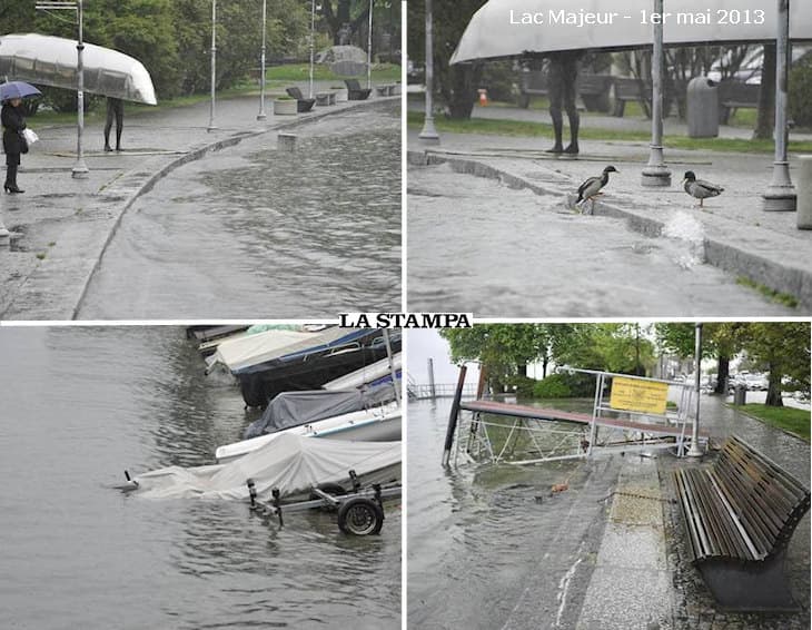 Image d'illustration pour Le Lac Majeur déborde légèrement
