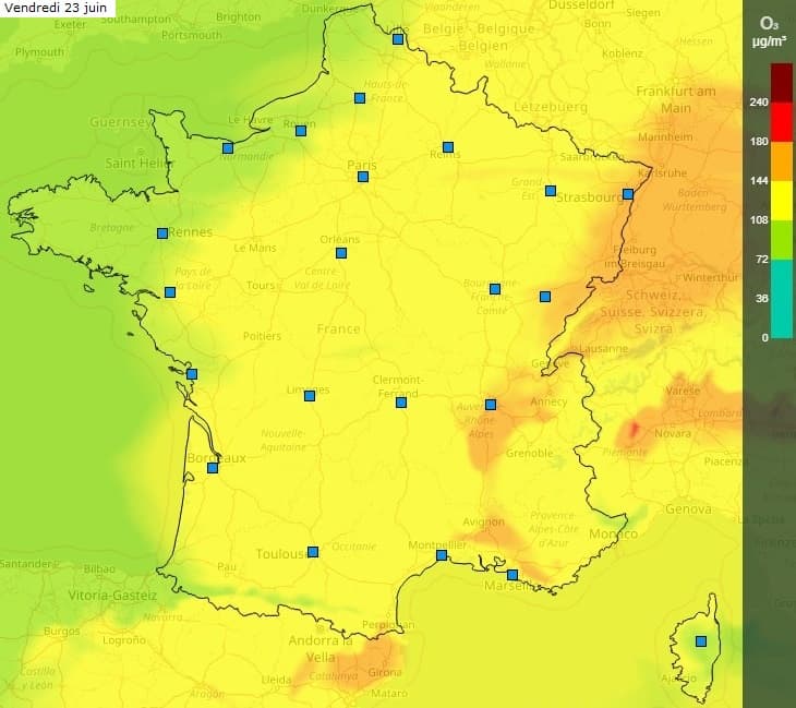 Image d'illustration pour Pollution à l'ozone sous la canicule