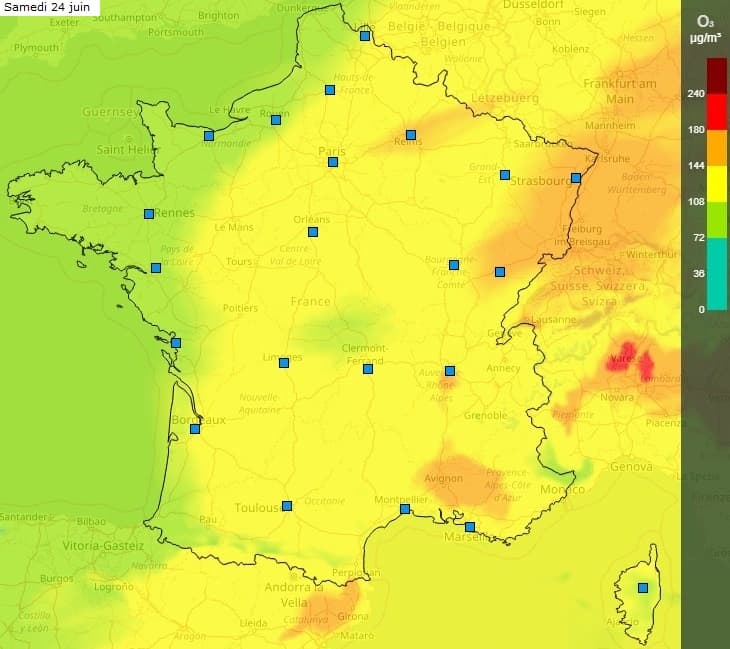 Image d'illustration pour Pollution à l'ozone sous la canicule