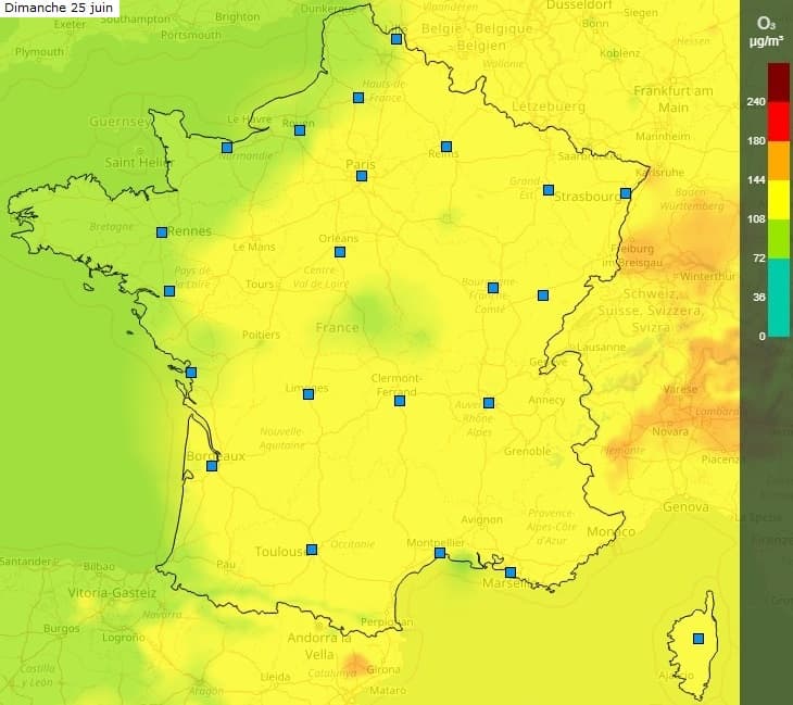 Image d'illustration pour Pollution à l'ozone sous la canicule