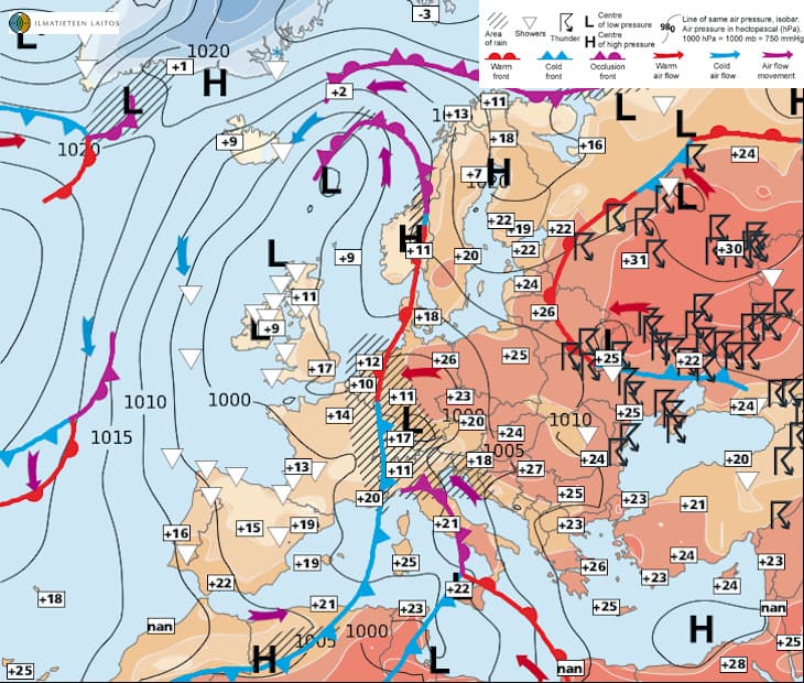 Image d'illustration pour Toujours une Europe météo à deux vitesses (sat)