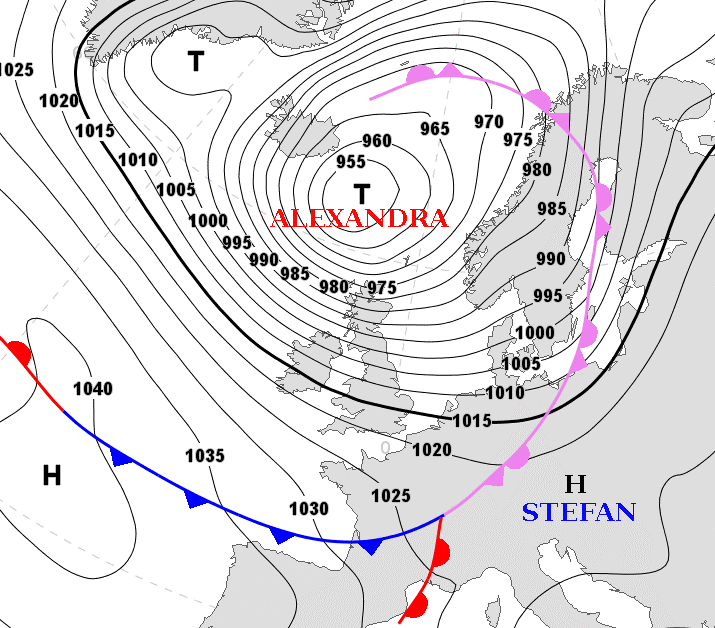 Image d'illustration pour Tempête Alexandra : vagues et blizzard sur le Nord de l'Europe