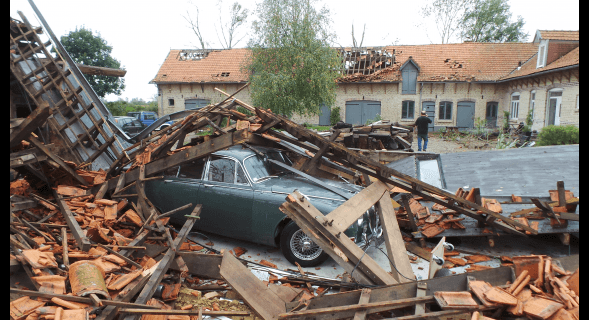 Image d'illustration pour Tornade EF2 dans le Nord à Bailleul
