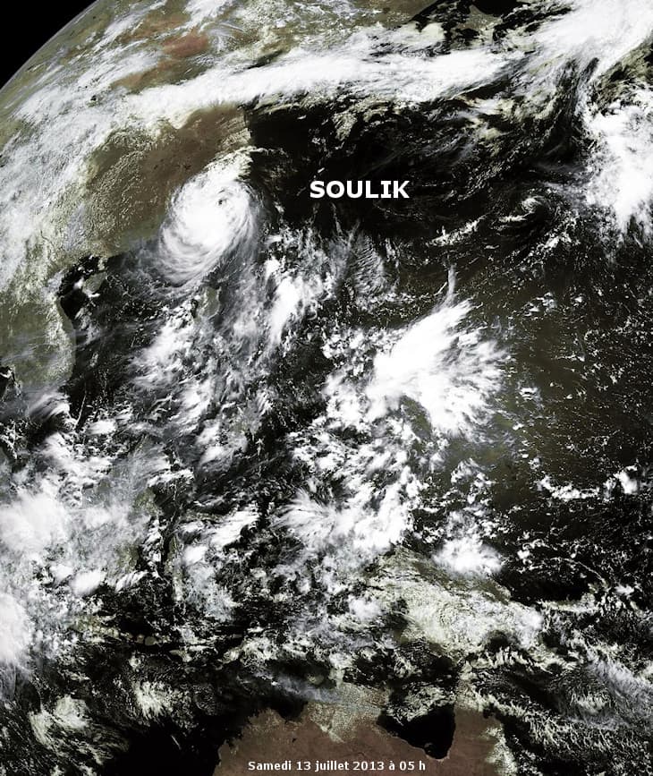 Image d'illustration pour Typhon Soulik - bilan à Taïwan - menace pour la Chine