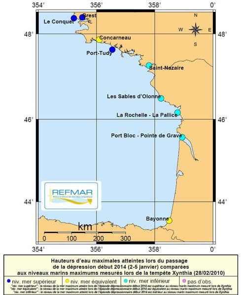 Image d'illustration pour Synthèse de l'épisode vagues submersions du 31 janvier au 2 février