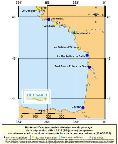 Image d'illustration pour Synthèse de l'épisode vagues submersions du 31 janvier au 2 février