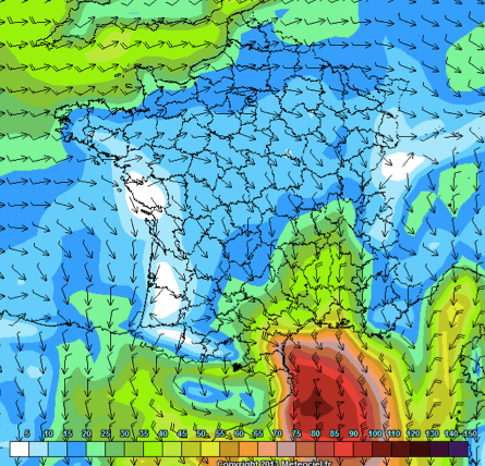Vent moyen, dimanche 3 février 2013