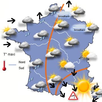 Retour d'un temps plus humide et plus gris, mais restant assez calme