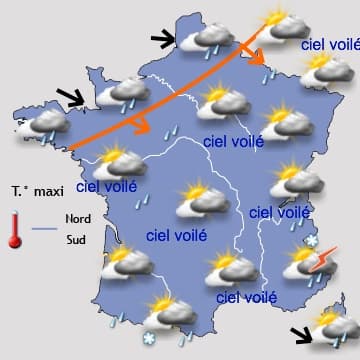 Nouvelle dégradation par le Nord-ouest 