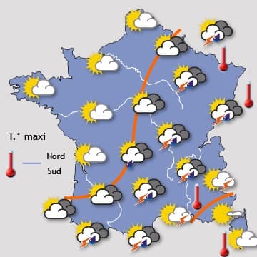 Lente régression des orages dans l'Est et chaleur de saison 