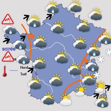Enormément d'agitation avec pluie et vent 