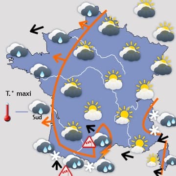 Nouvelle vague orageuse au Sud - plus calme au nord  