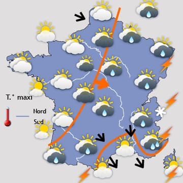 Week-end très pluvieux et beaucoup plus frais... 