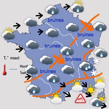 Vers une baisse des températures sans réelle offensive hivernale 