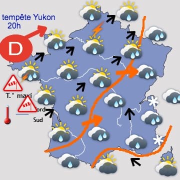 Très perturbé jusqu'à samedi, puis nette amélioration 