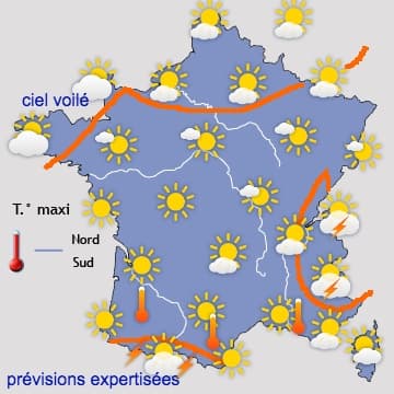 Pic de chaleur mardi, avant de nouveaux orages 