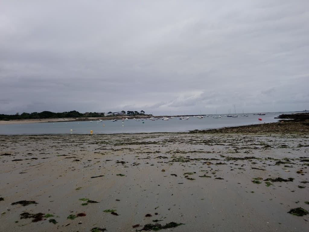 L'Anse du Stole à marée basse