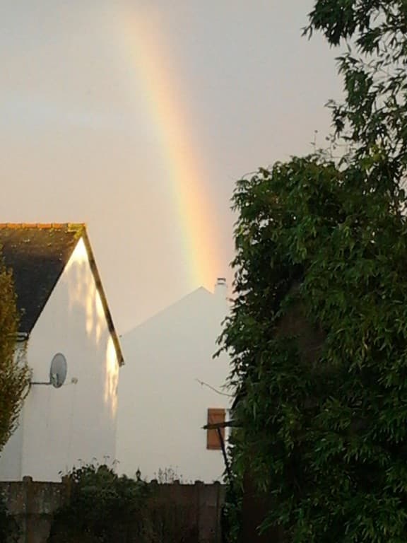 Arc en ciel dans la cheminée